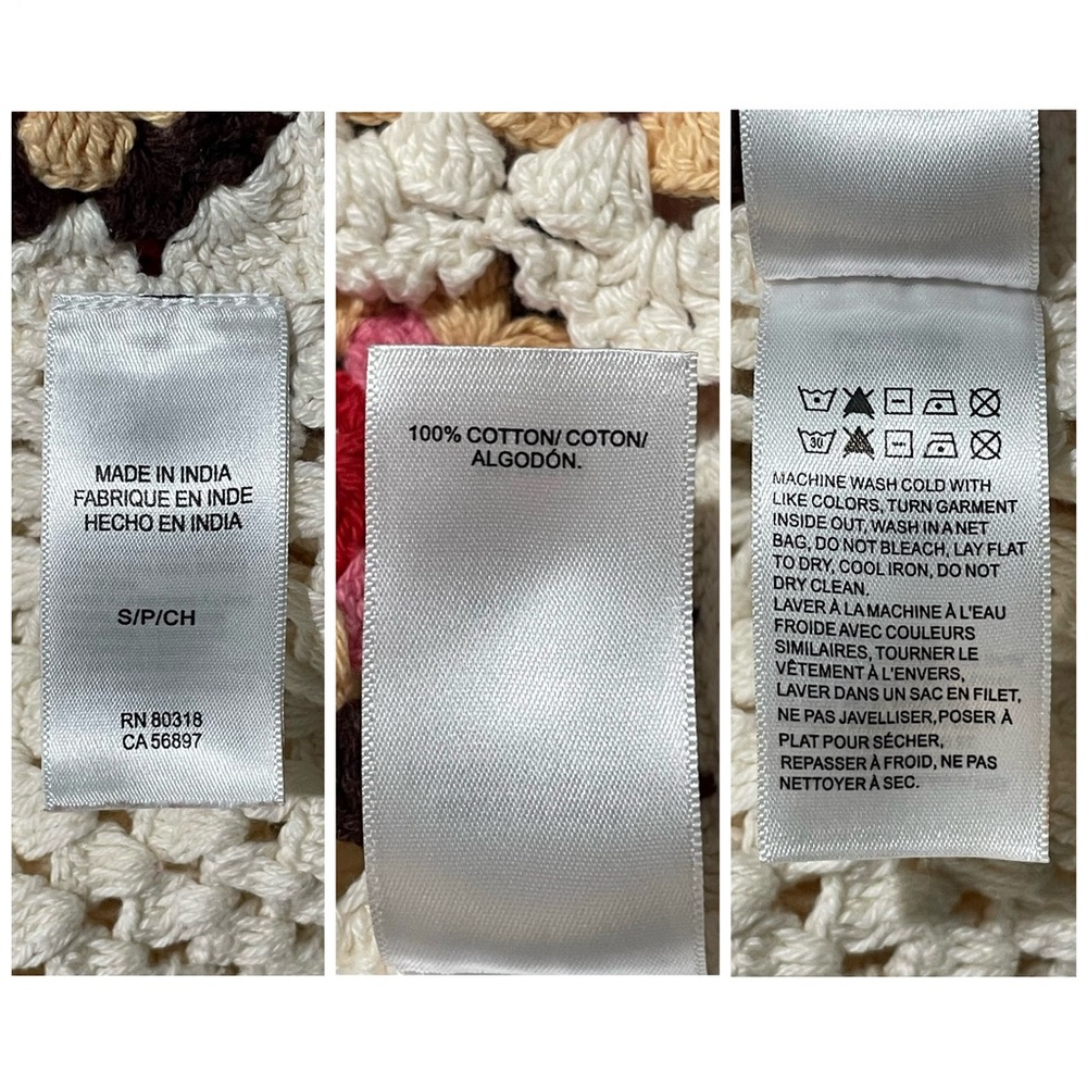 LUCKY BRAND Crochet Tank Top Small - Picture 9 of 12